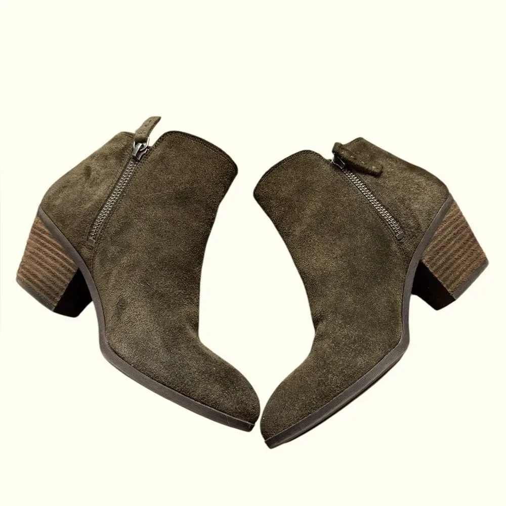 Frye Chocolate Brown Ankle Boots
